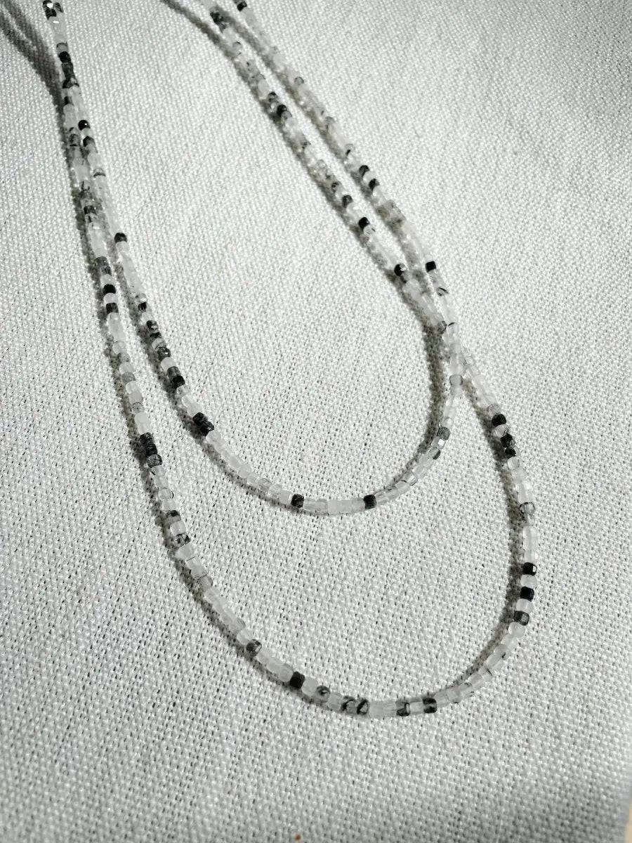 Shadow Thread – Black Tourmaline Gemstone Necklace